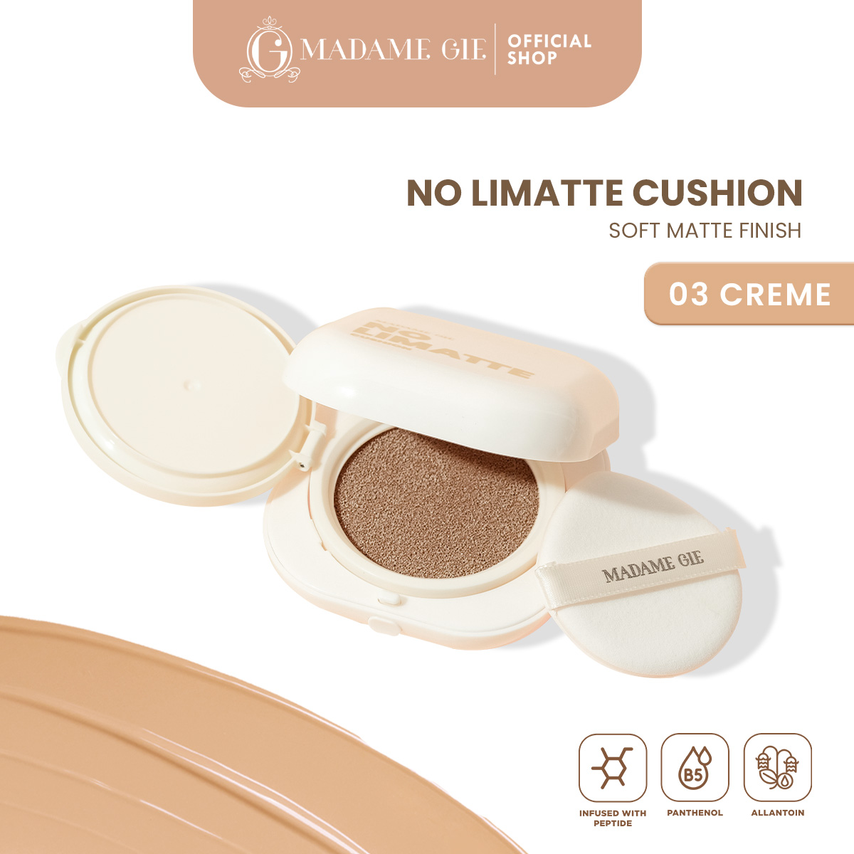 No Limatte Cushion - Creme